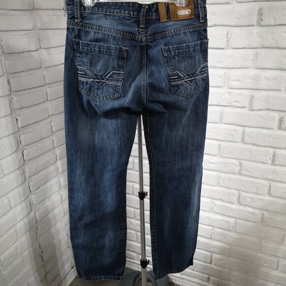 Projek Raw Regular Fit Men's Size 34 Waist Medium Wash Blue Jeans - Picture 2 of 14